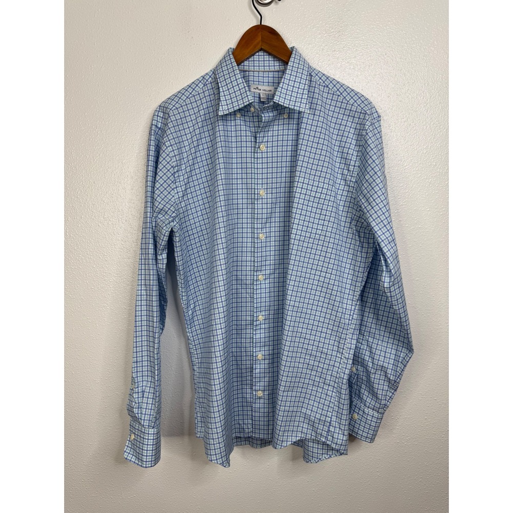 Peter Millar Striped Long Sleeve Dress Shirt Size Large